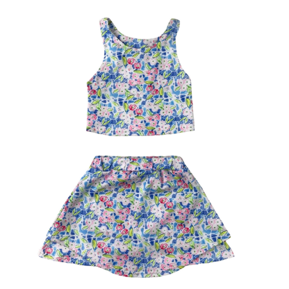 Floral Yoga Skort Set