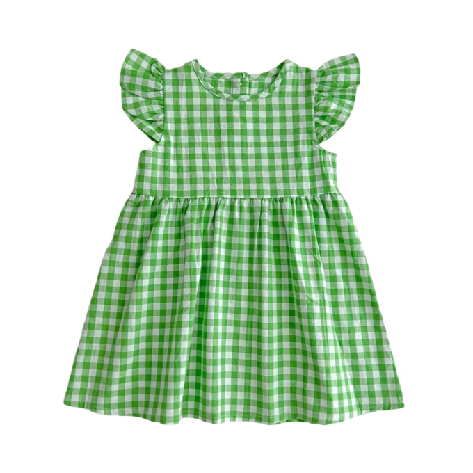 Green Gingham Dress