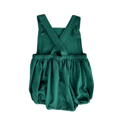 Santa Face Romper - Green