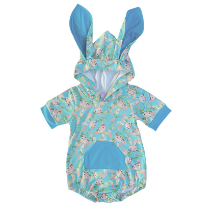 Hip Hop Bunny Hooded Romper