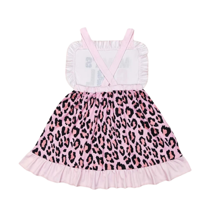Mama's Girl Pink Leopard Dress