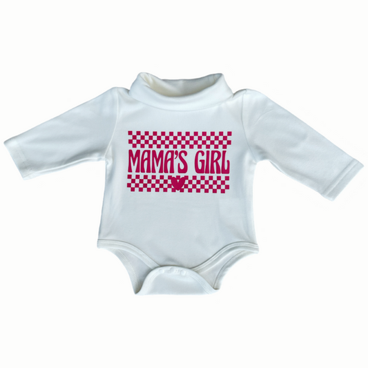 Mama's Girl Cheque Winter Onesie