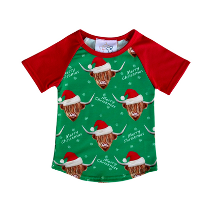 Merry Christmas Highland Cow Shirt