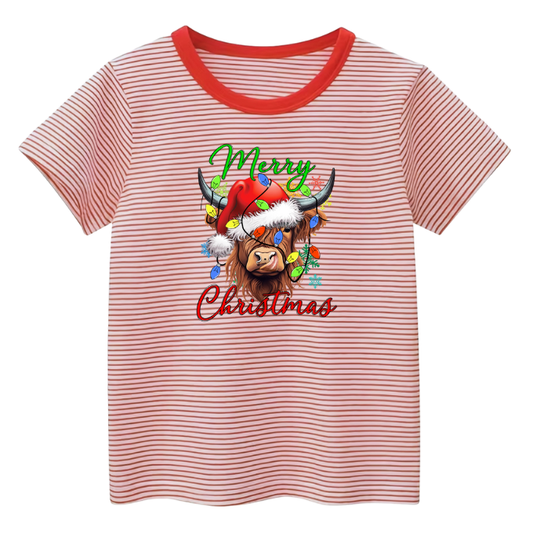 Merry Christmas Highland Cow Shirt
