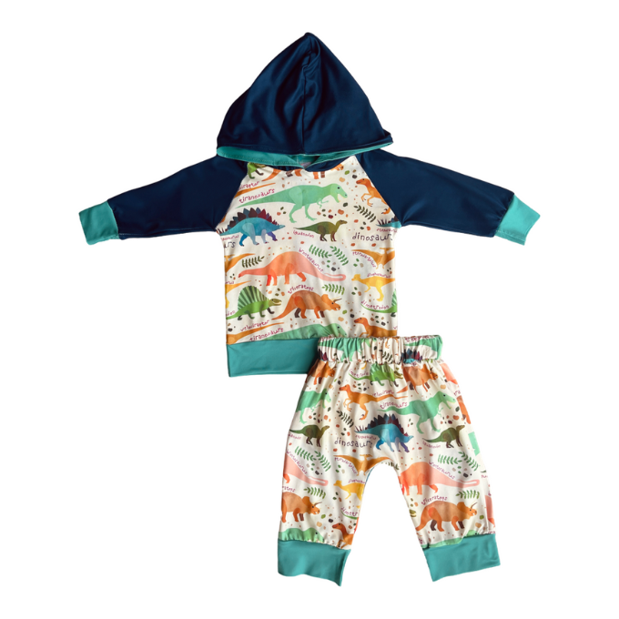 Dino Land Hooded Set