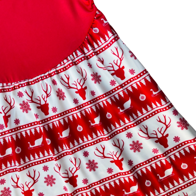 Red Deer Christmas Dress