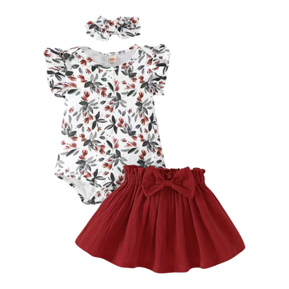 Floral Rae Set - Red