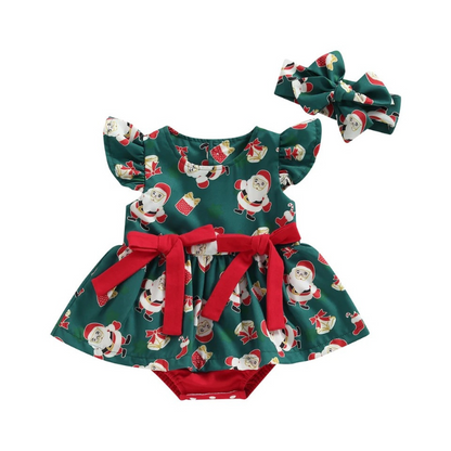 Santa Bow Romper