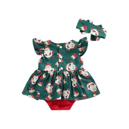 Santa Bow Romper