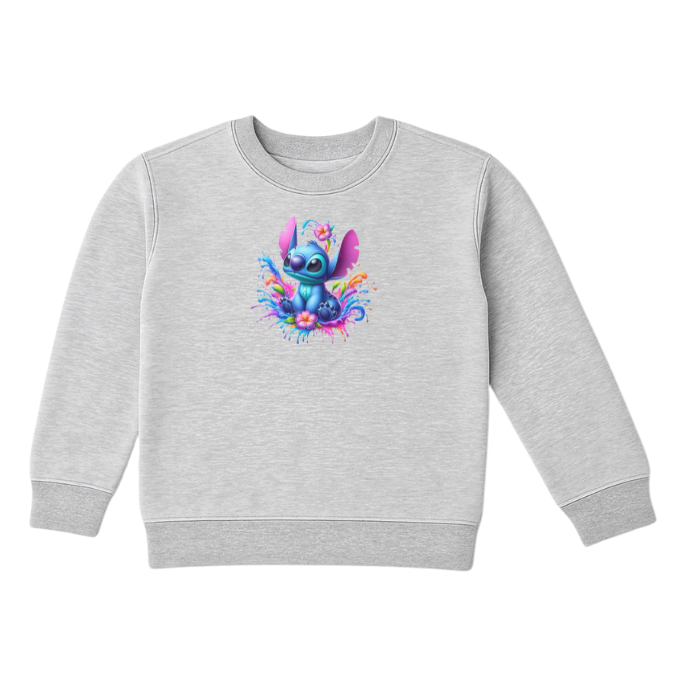 Floral Blue Alien Sweatshirt