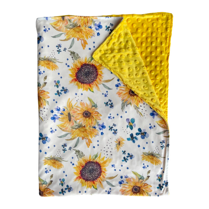 Sunflower Mist Minky Blanket