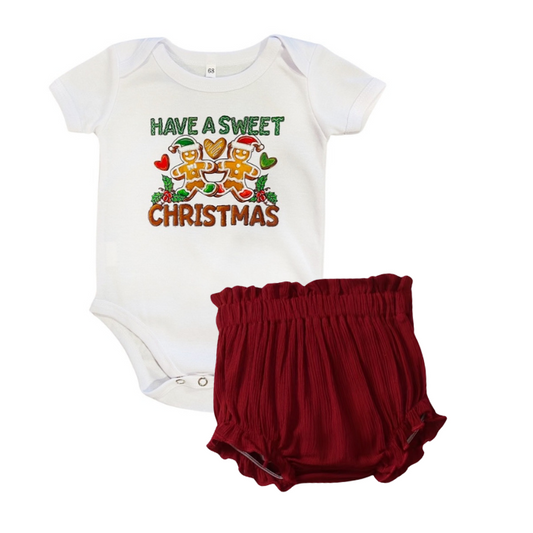 Have A Sweet Christmas Onesie Set