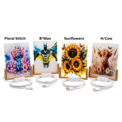 Acrylic Wood LED Night Lights