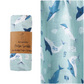 Kangobaby Muslin Cotton Swaddle Wrap - Whales