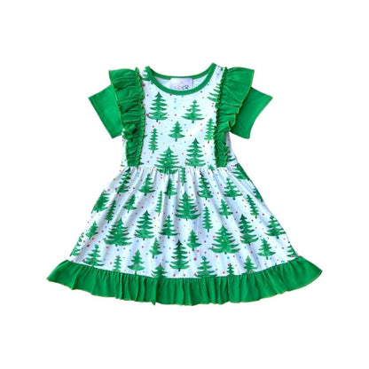 Xmas Tree Flutter Dress