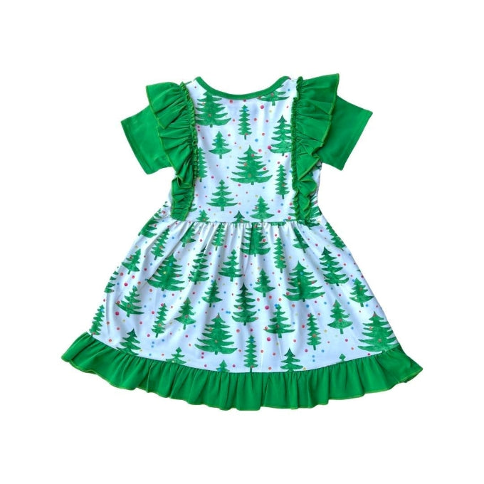 Xmas Tree Flutter Dress