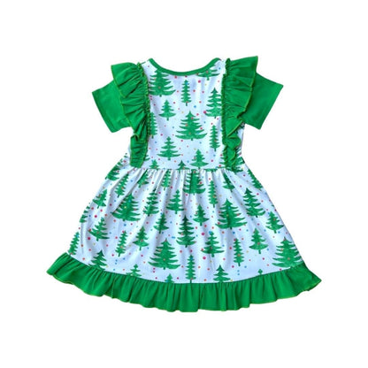 Xmas Tree Flutter Dress