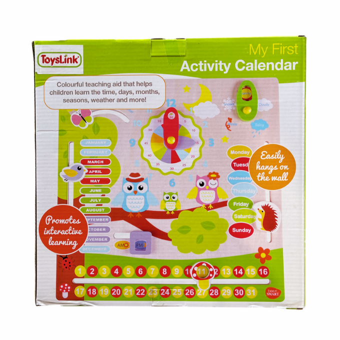 My First Activity Wooden Calendar - Owls