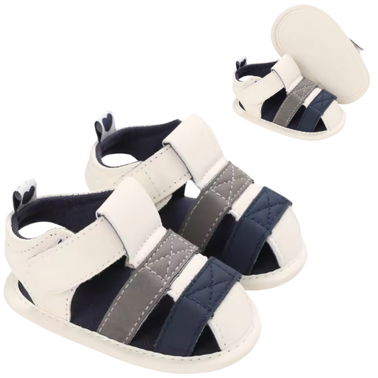 Bron Baby Sandals - Blue/Grey