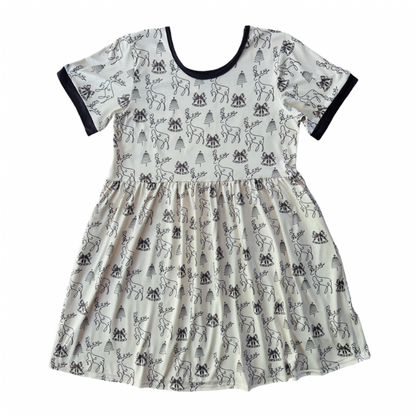 Brown Deer Christmas Women's Dress