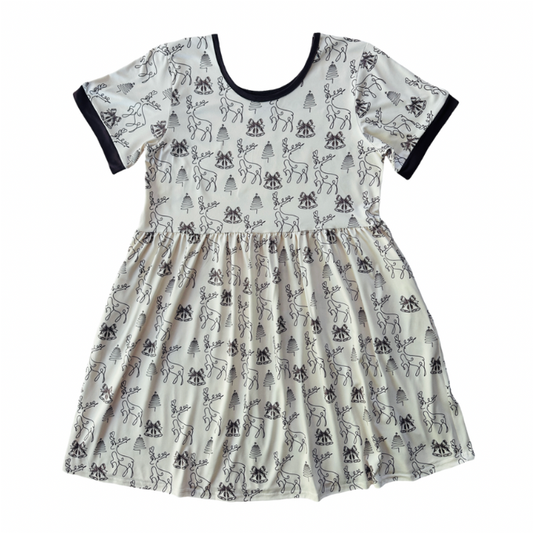 Brown Deer Christmas Women's Dress