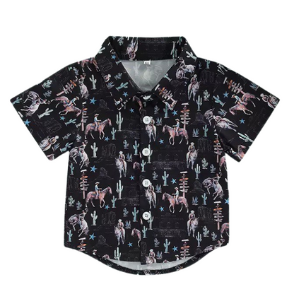 Cowboy Rider Button Up Shirt