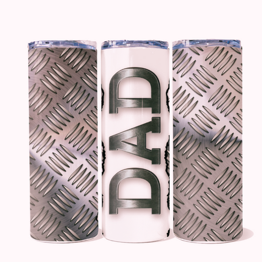 Dad Steel 20oz Stainless Steel Skinny Tumbler - No Straw Included