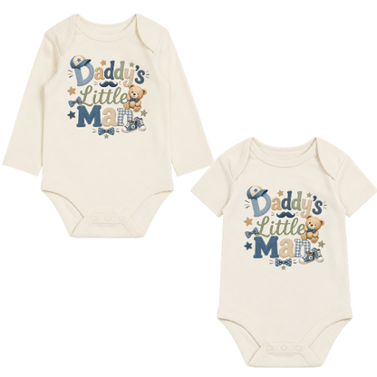Daddy's Little Man Onesies