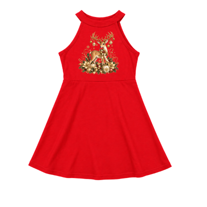 Gold Deer Dress