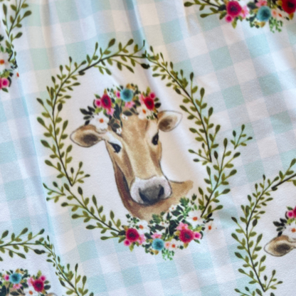 Jessie Jersey Cow Dress