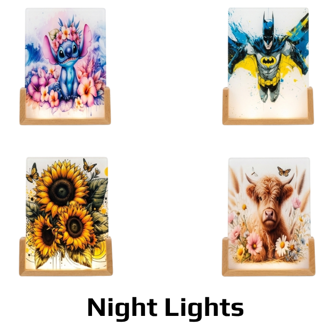 Acrylic Wood LED Night Lights