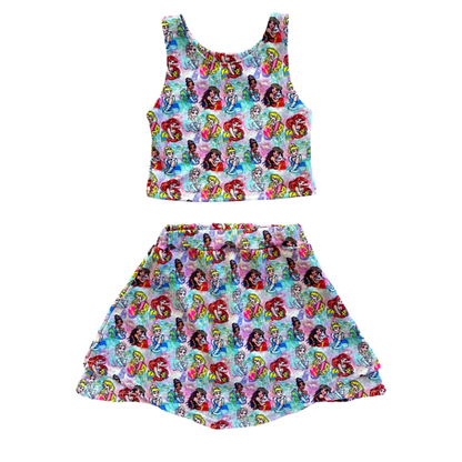 Princess Yoga Skort Set