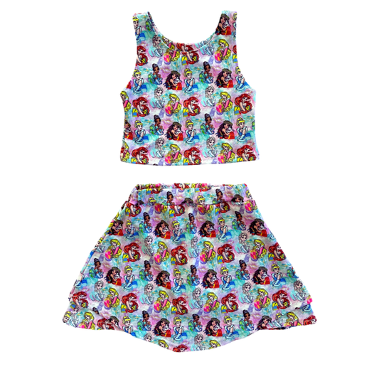 Princess Yoga Skort Set