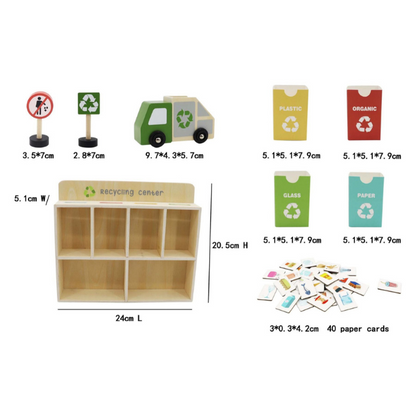 Toyslink Wooden Recycling Centre Play Set