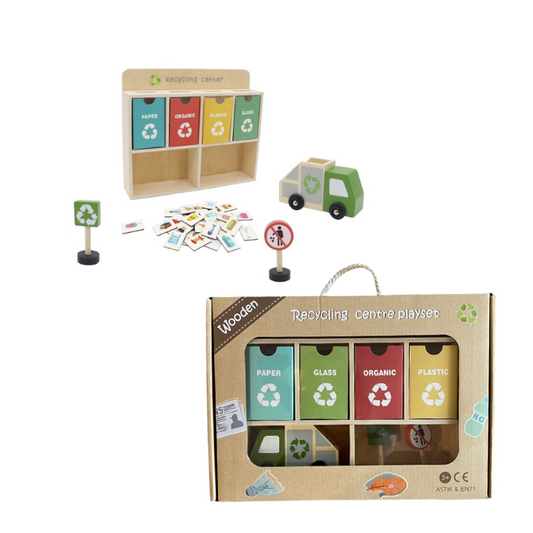 Toyslink Wooden Recycling Centre Play Set