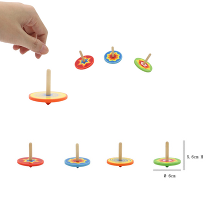 Wooden Spinning Tops