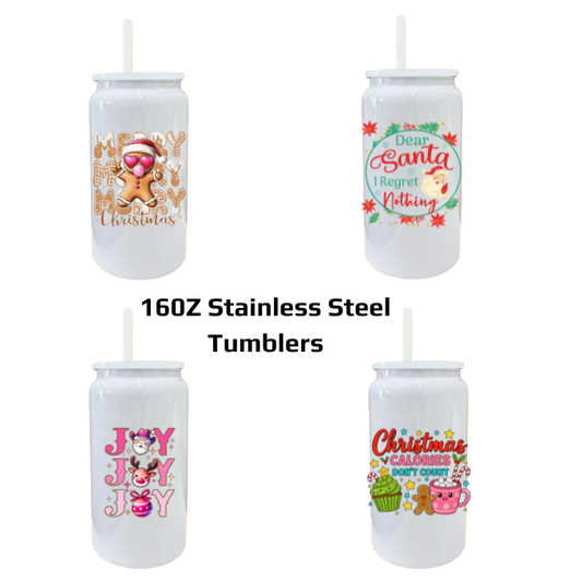 Christmas 16OZ Stainless Steel Tumblers