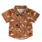Country Scene Button Shirt - Rust