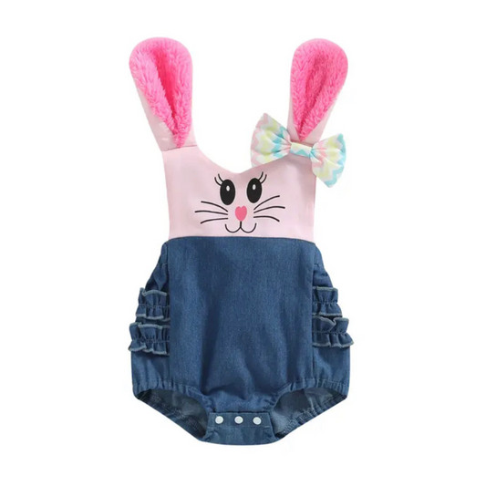 Denim Bunny Romper