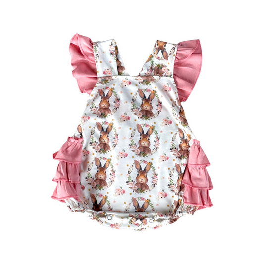 Floral Frill Bunny Romper