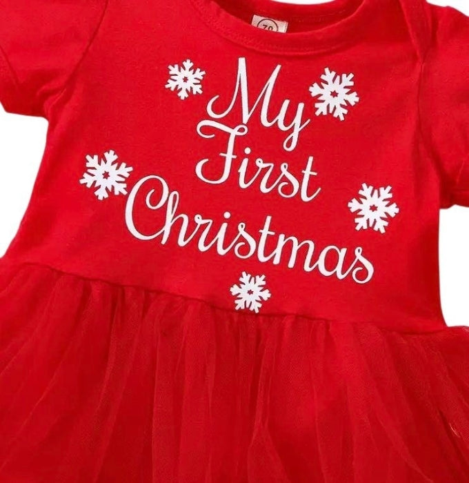 My First Christmas Tutu Dress