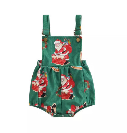 Santa Suspender Romper