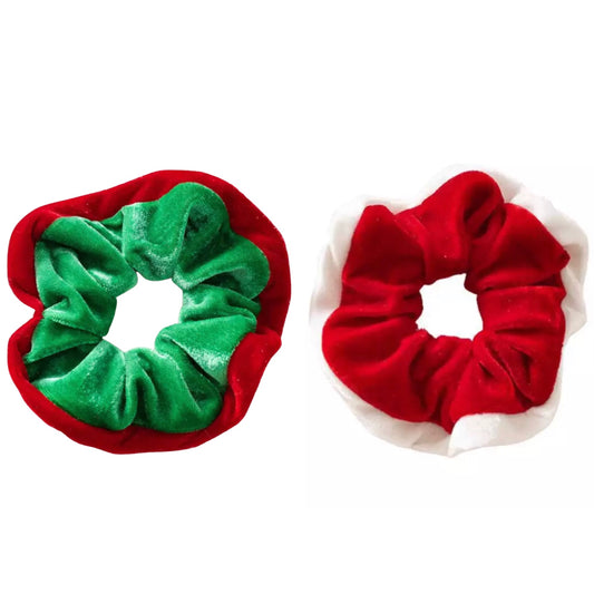 Velvet Christmas Scrunchies