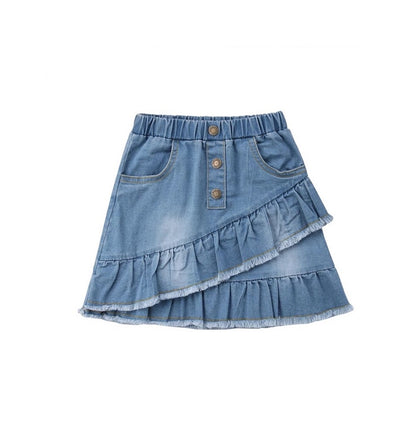 Demi Frill Denim Skirt