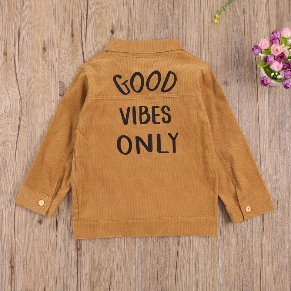 Good vibes only denim on sale jacket