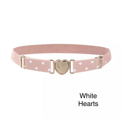 Adjustable Heart Elastic Waist Belts