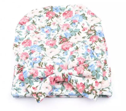 Floral Bowknot Beanie