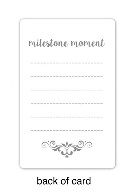 Baby Age Milestone Month Cards - Black & White