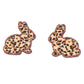 Leopard Bunny Stud Earrings