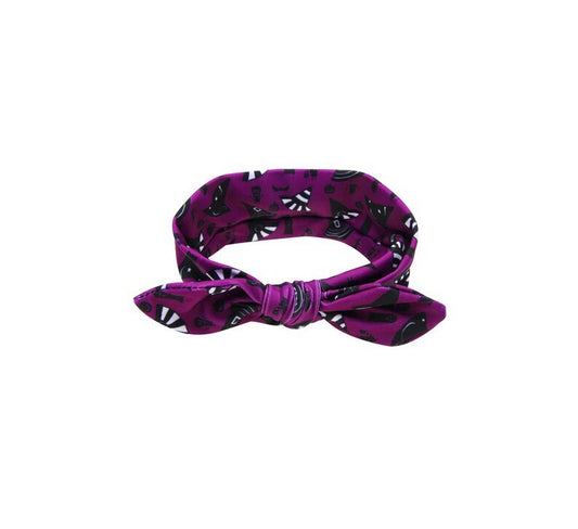 Purple Halloween Baby Knot Headband